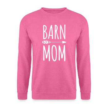 Scheune Mama Reiten Scheunenhof Tiere Mütter Tag - Unisex Pullover - Pink - Vorne