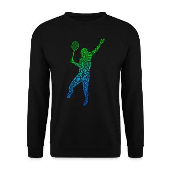 Joueurs de badminton Badminton Enfants - Sweat-shirt Unisexe - noir - Devant - Alina (178cm) & Michal (187cm)