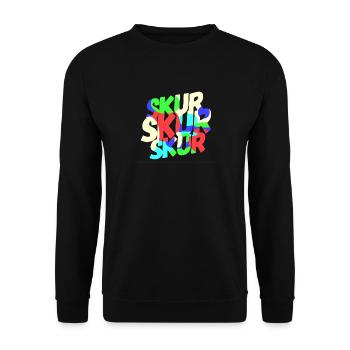 SKUR - Unisex Sweatshirt - black - Front - Alina (178cm) & Michal (187cm)