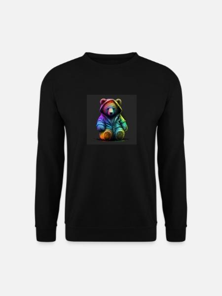 PLÜSCH - SÜSSER TEDDYBÄR - GESCHENKIDEE - Unisex Pullover - Schwarz