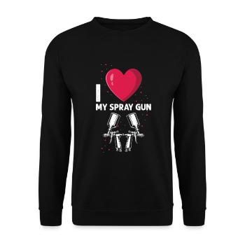 Dicton de carrossier pour les peintres automobiles - Sweat-shirt Unisexe - noir - Devant - Alina (178cm) & Michal (187cm)