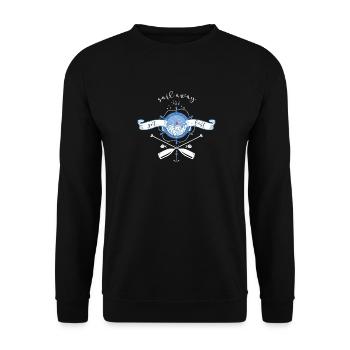 Sail Design - Travel - Shipping - Sailboat - Unisex Sweatshirt - black - Front - Alina (178cm) & Michal (187cm)