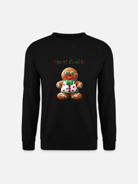 Gingerbread Man Design - Unisex Sweatshirt - black