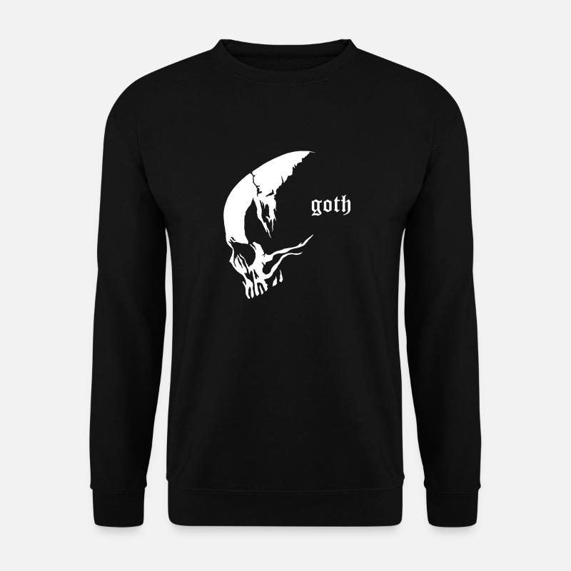 Goth Schädel - Unisex Pullover - Schwarz