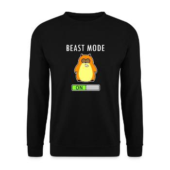 Beast Mode - Unisex Pullover - Schwarz - Vorne - Alina (178cm) & Michal (187cm)