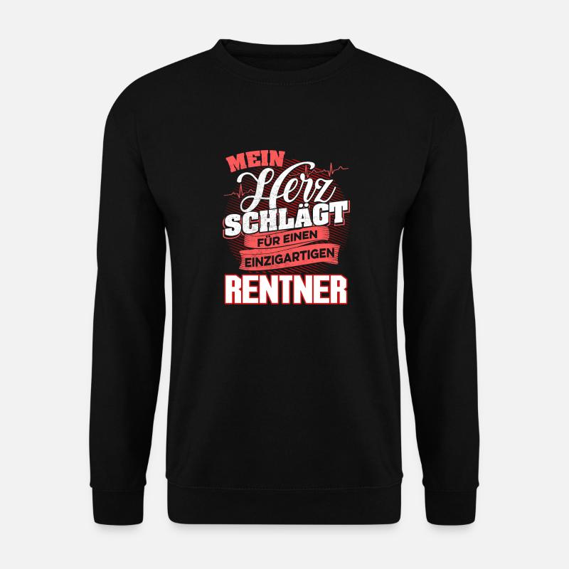 RENTNER - Mein Herz schlägt - Unisex Pullover - Schwarz