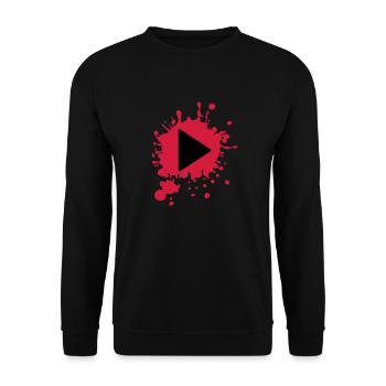 Play - Player - Musik - Unisex Pullover - Schwarz - Vorne - Alina (178cm) & Michal (187cm)