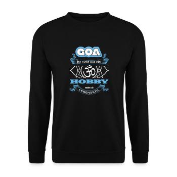 Goa Hoodie - Unisex Pullover - Schwarz - Vorne - Alina (178cm) & Michal (187cm)