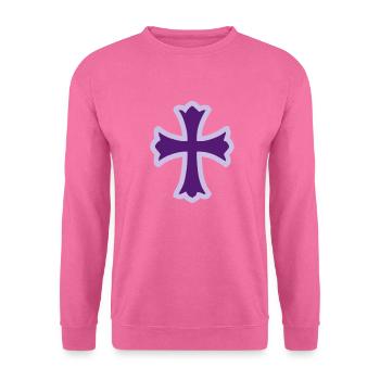 la croix - Sweat-shirt Unisexe - rose - Devant