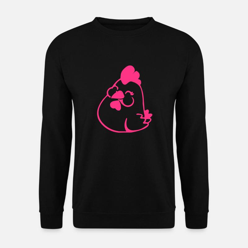 Hen Comic - Unisex Pullover - Schwarz