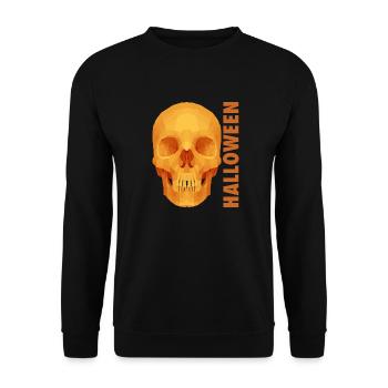 Halloween skull - Unisex Sweatshirt - black - Front - Alina (178cm) & Michal (187cm)