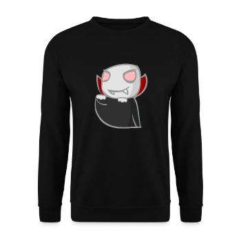 vampire - Unisex Sweatshirt - black - Front - Alina (178cm) & Michal (187cm)