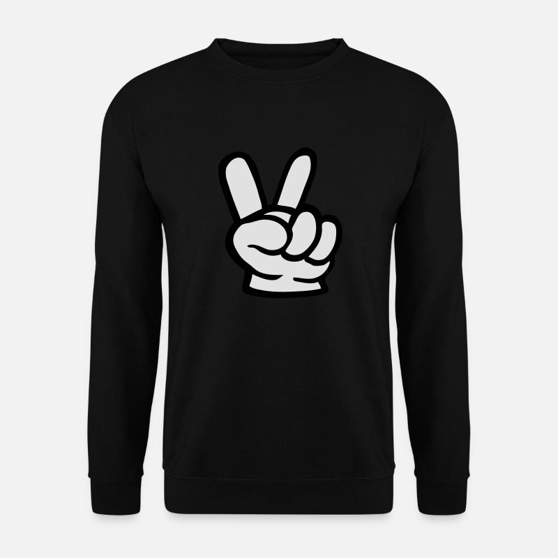 victory hand - Unisex Sweatshirt - black