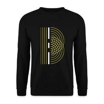 Physics double slit - Unisex Sweatshirt - black - Front - Alina (178cm) & Michal (187cm)