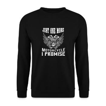 Encore un motocycliste motocycliste - Sweat-shirt Unisexe - noir - Devant - Alina (178cm) & Michal (187cm)