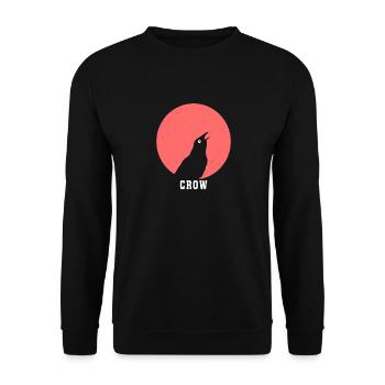 Crow - Unisex Sweatshirt - black - Front - Alina (178cm) & Michal (187cm)