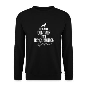 Français Bouledogue - Sweat-shirt Unisexe - noir - Devant - Alina (178cm) & Michal (187cm)