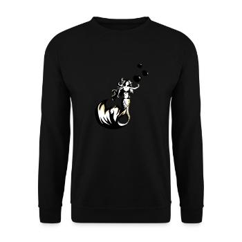 sirène valentine - Sweat-shirt Unisexe - noir - Devant - Alina (178cm) & Michal (187cm)