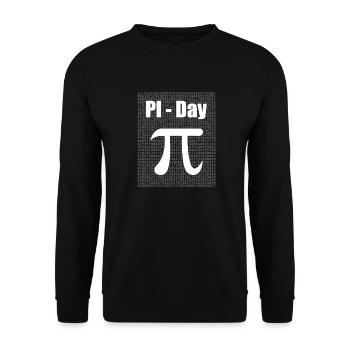 Pi Day Circle number Pi - Unisex Sweatshirt - black - Front - Alina (178cm) & Michal (187cm)