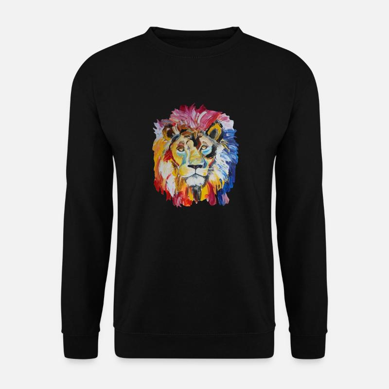 Löwe - Unisex Pullover - Schwarz