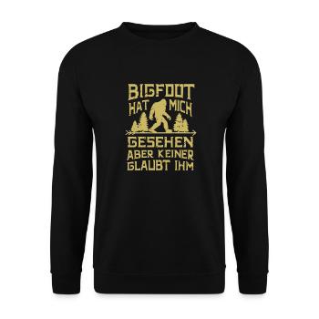Bigfoot - Unisex Pullover - Schwarz - Vorne - Alina (178cm) & Michal (187cm)