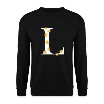 L - Unisex Sweatshirt - black - Front - Alina (178cm) & Michal (187cm)