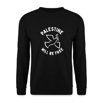 Paix et amour Palestine libre BLM Guerre Paix Gaza - Sweat-shirt Unisexe - noir - Devant - Alina (178cm) & Michal (187cm)