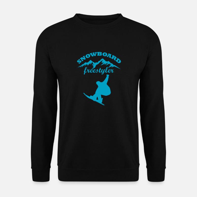Snowboard Snowboarder - Unisex Pullover - Schwarz