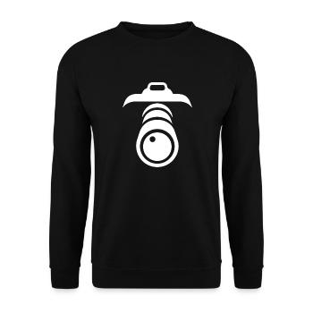 Photography Movie Camera Photographer - Unisex Sweatshirt - black - Front - Alina (178cm) & Michal (187cm)