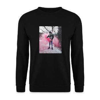 Juste une phase (Pyro) - Sweat-shirt Unisexe - noir - Devant - Alina (178cm) & Michal (187cm)