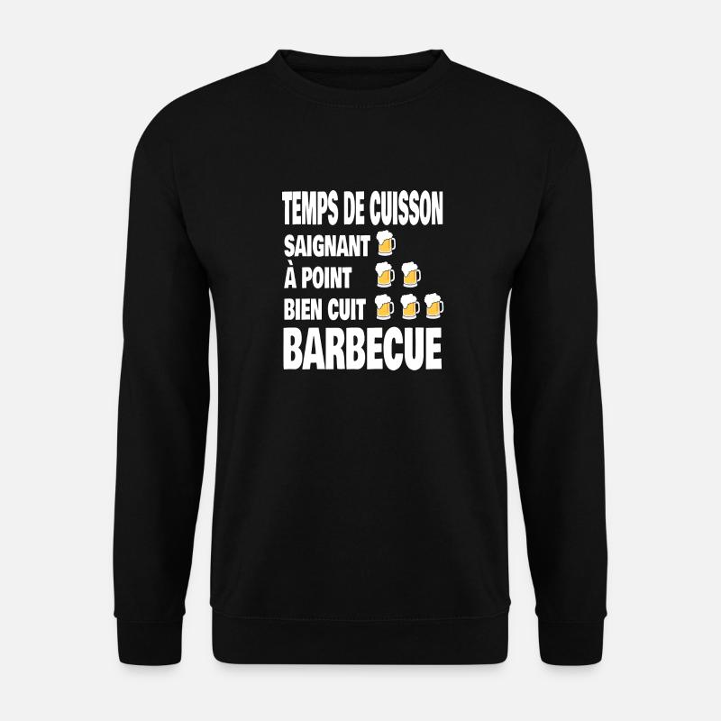 temps de cuisson - Sweat-shirt Unisexe - noir