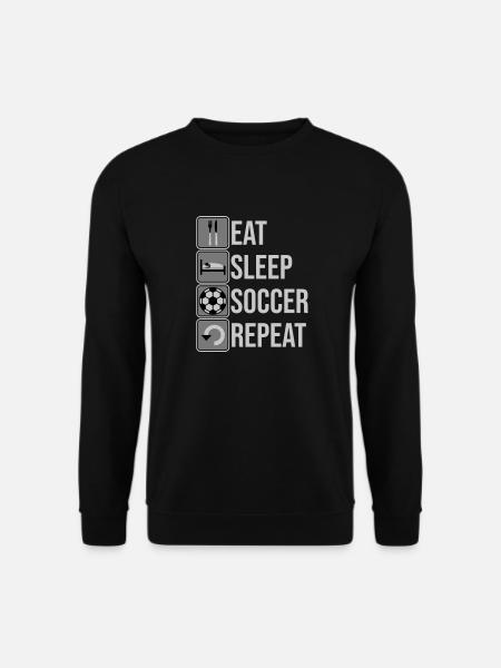 Eat Sleep Soccer Repeat - Unisex Sweatshirt - black