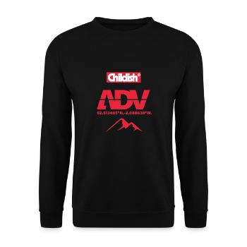 Childish ADV - Unisex Sweatshirt - black - Front - Alina (178cm) & Michal (187cm)