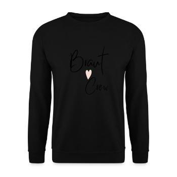 BRAUT crew - Unisex Pullover - Schwarz - Vorne - Alina (178cm) & Michal (187cm)