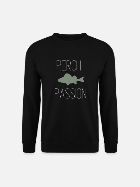 Barsch Leidenschaft - Perch Passion - Unisex Sweatshirt - black