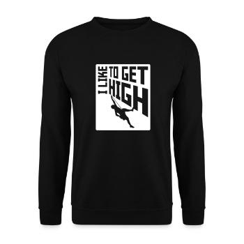 aiment se défoncer - Sweat-shirt Unisexe - noir - Devant - Alina (178cm) & Michal (187cm)