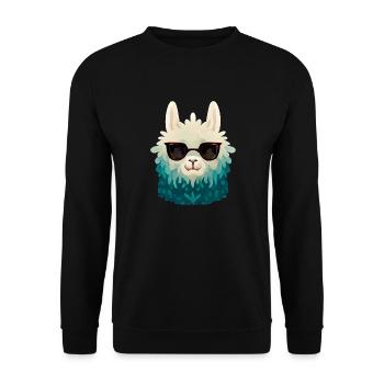 Flame - Unisex Sweatshirt - black - Front - Alina (178cm) & Michal (187cm)
