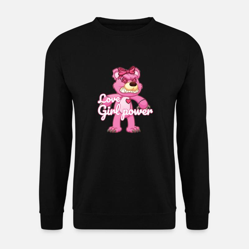 Damenbekleidung Girl Power - Unisex Pullover - Schwarz