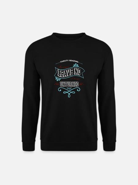 frequent readers quote book keeper books and cats - Unisex Pullover - Schwarz