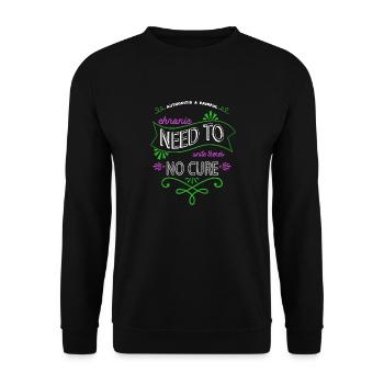 anniversary editor books writing editer geek - Unisex Sweatshirt - black - Front - Alina (178cm) & Michal (187cm)