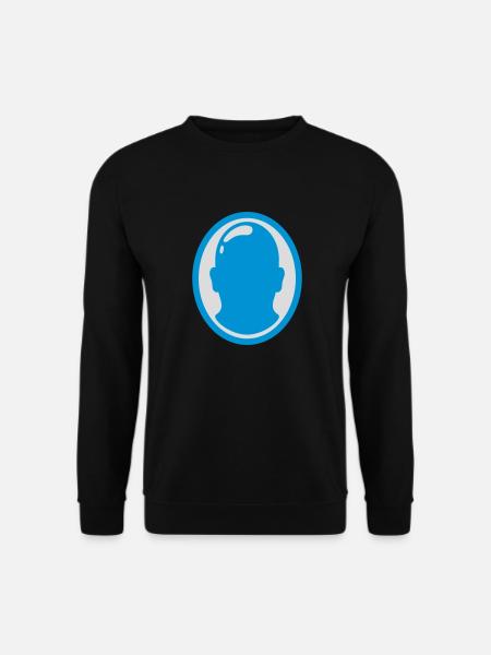 Bald Man Logo Design - Unisex Sweatshirt - black