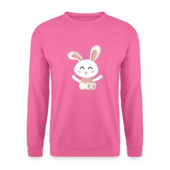 Rabbit White cute pink - Unisex Sweatshirt - pink - Front