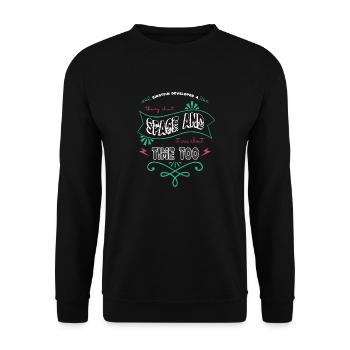 cool astrology humor present conspiracy gift funny - Unisex Pullover - Schwarz - Vorne - Alina (178cm) & Michal (187cm)