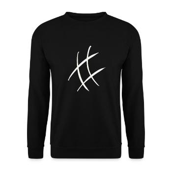 Hashtag white - Unisex Sweatshirt - black - Front - Alina (178cm) & Michal (187cm)