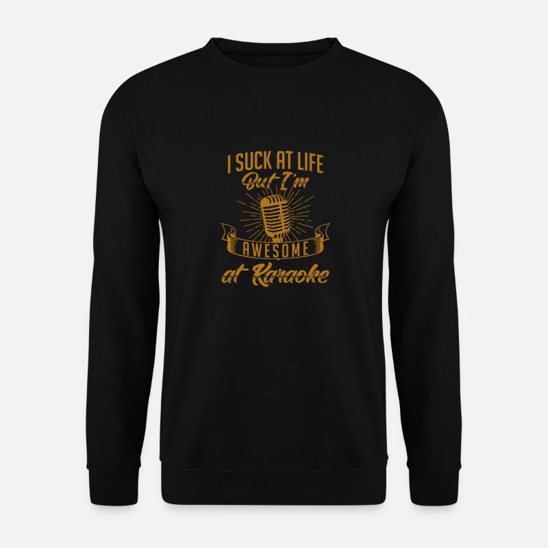 AWESOME AT KARAOKE - Unisex Sweatshirt - black