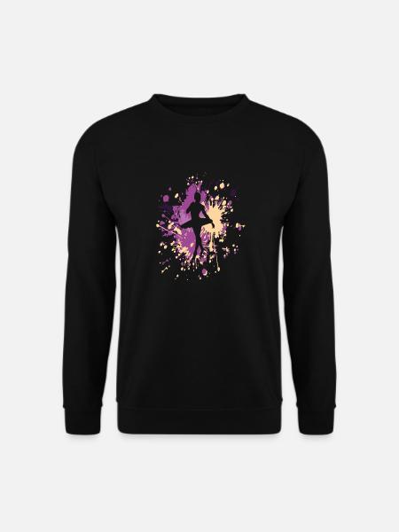 Dance Ballerina Color Splash - Unisex Pullover - Schwarz
