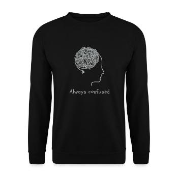 Toujours confus - Sweat-shirt Unisexe - noir - Devant - Alina (178cm) & Michal (187cm)