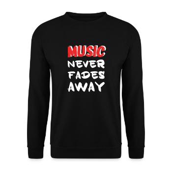 Musik Liebhaber Musikliebhaber Musiker Geschenk - Unisex Pullover - Schwarz - Vorne - Alina (178cm) & Michal (187cm)