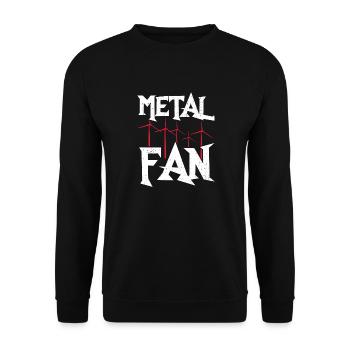 metal fan Design for a rock joke enthusiast - Unisex Sweatshirt - black - Front - Alina (178cm) & Michal (187cm)