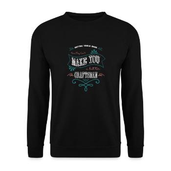 spruch hundehalter lustig bullterrier geschenkidee - Unisex Pullover - Schwarz - Vorne - Alina (178cm) & Michal (187cm)
